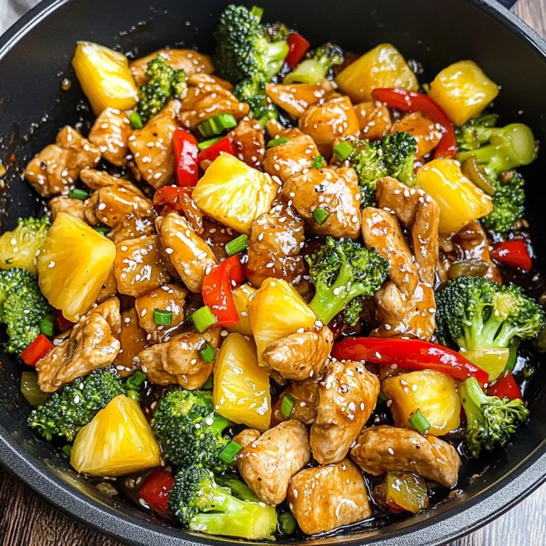 One Pan Pineapple Chicken Teriyaki Stir Fry {30 Minutes}