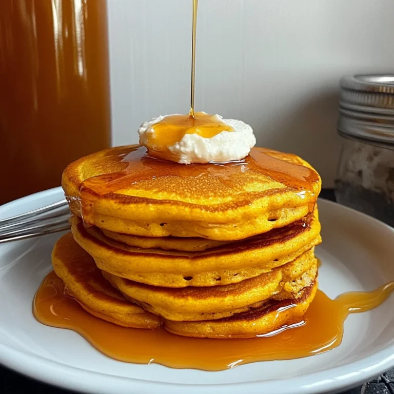 Pumpkin Cottage Cheese Pancakes