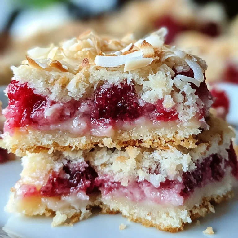 Raspberry Coconut Bars Recipe