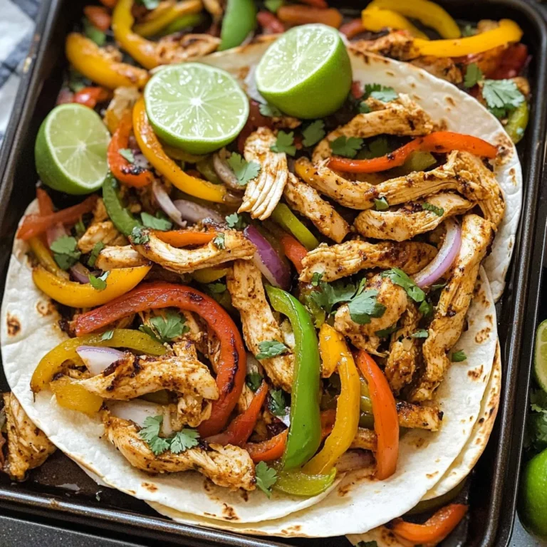 Sheet Pan Chicken Fajitas