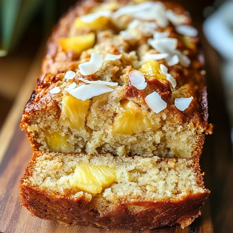 Coconut Pineapple Banana Bread - A Taste of Hawaii