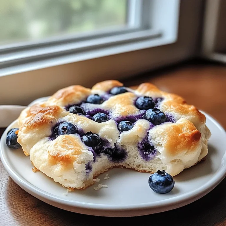 Fluffy Cottage Cheese Blueberry Cloud Bread