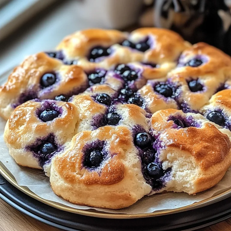 Fluffy Cottage Cheese Blueberry Cloud Bread