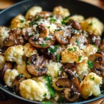 Garlic Cauliflower Mushroom Skillet: Quick & Delicious Dish