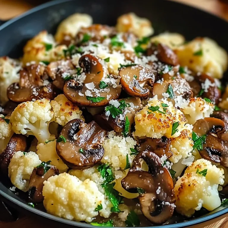 Garlic Cauliflower Mushroom Skillet: Quick & Delicious Dish