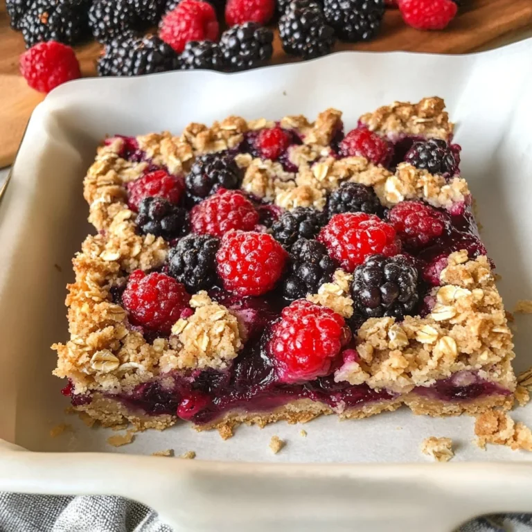 Healthy Berry Oatmeal Bars Breakfast