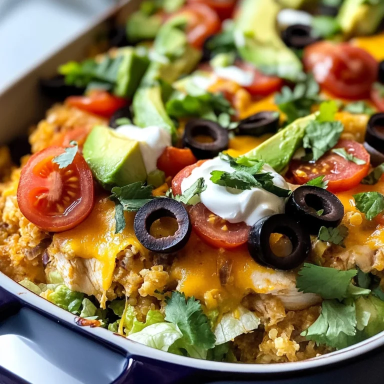Low Carb Chicken Taco Casserole