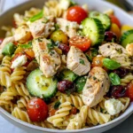Mediterranean Chicken Pasta Salad