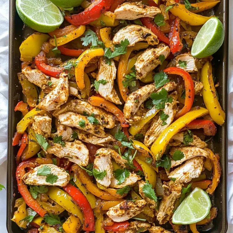 Sheet Pan Chicken Fajitas