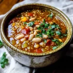 Vegan Serbian White Bean Soup (Pasulj)