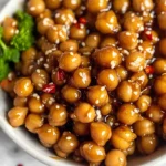 Vegan Sticky Sesame Chickpeas