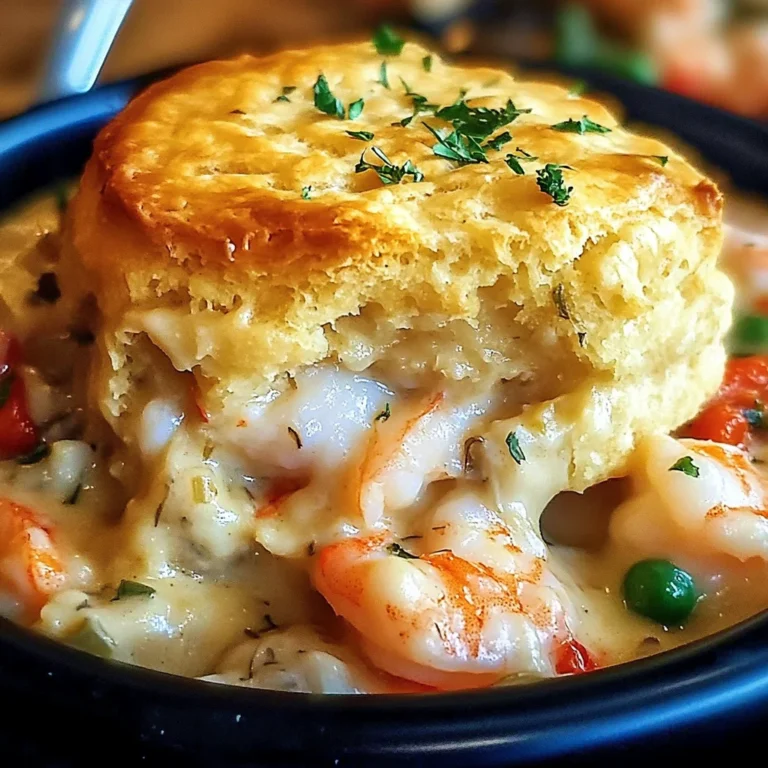 Cheddar Bay Biscuit Seafood Pot Pie: An Incredible Comforting Delight