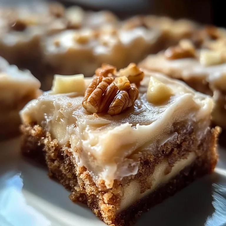 Decadent Apple Cinnamon Blondies with Maple Cream Cheese Frosting