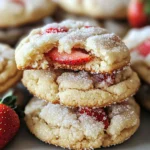 Soft Strawberry Shortcake Cookies