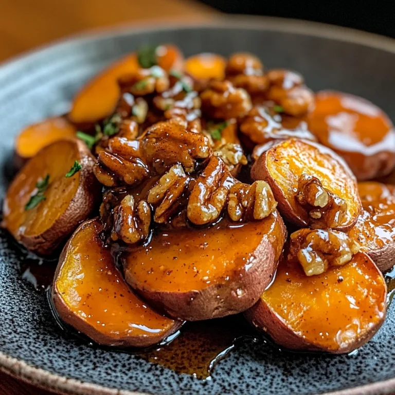 Walnut Maple Roasted Sweet Potatoes
