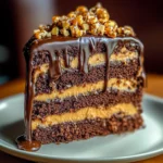 Chocolate Caramel Toffee Crunch Cake