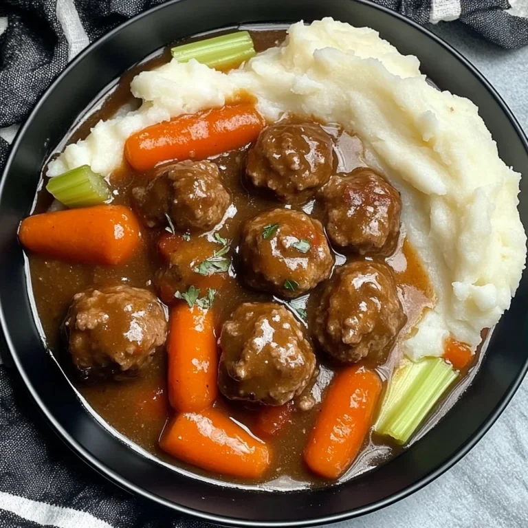 Easy Frozen Meatball Pot Roast (Slow Cooker Dinner Recipe)