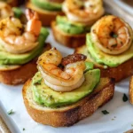 Garlic Shrimp Crostini with Avocado: A Flavorful Bite-Sized Delight