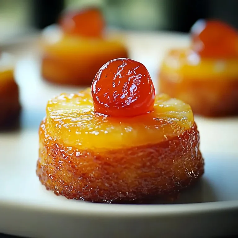 Mini Pineapple Upside Down Cakes