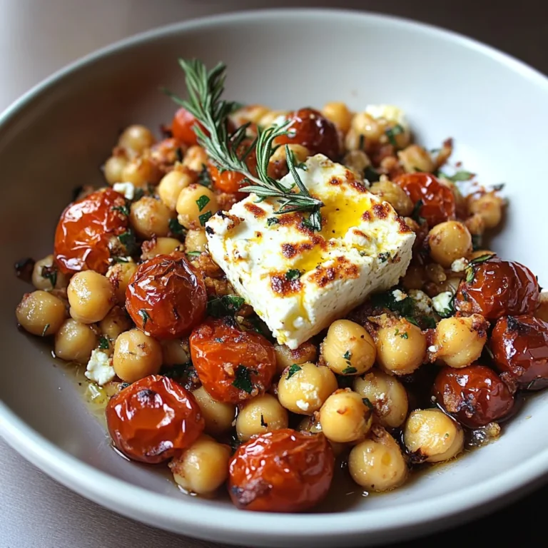 Baked Feta Chickpeas Recipe