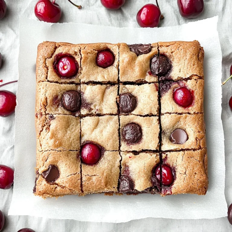 Cherry Chocolate Chip Blondies