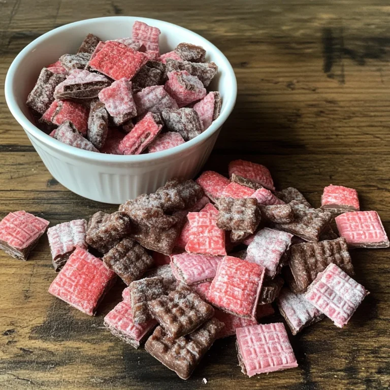 Chocolate Covered Strawberry Puppy Chow