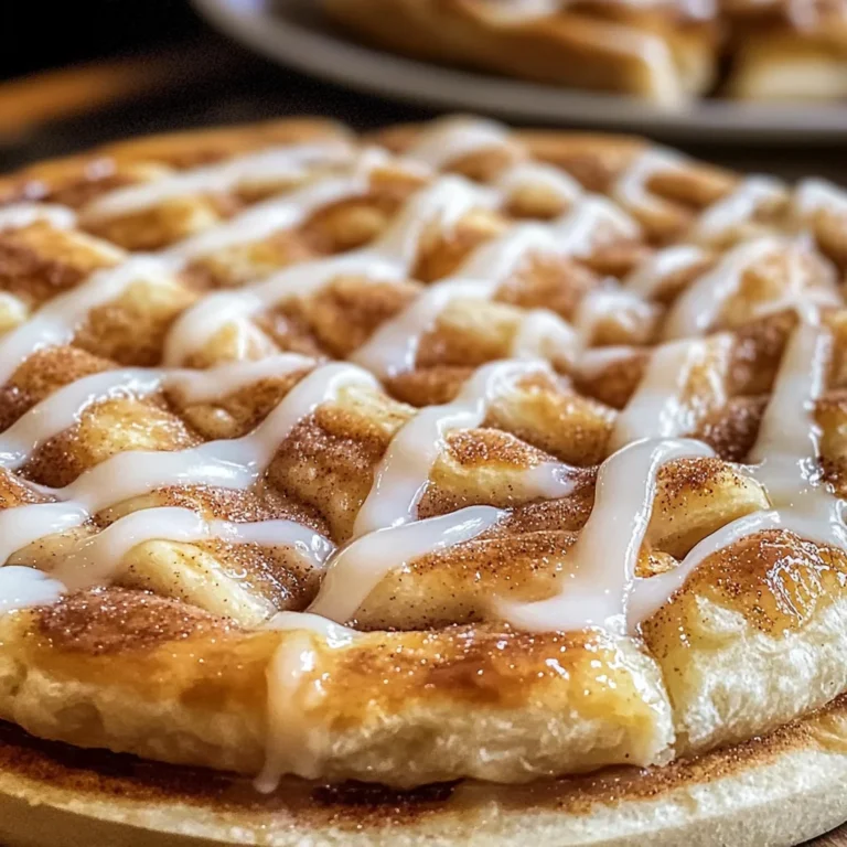 Cinnamon-Sugar Pizza made with Crescent Rolls