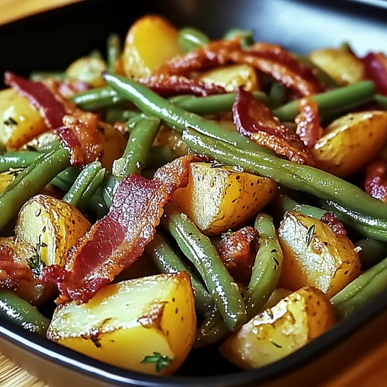 Country Ranch Green Beans 'and Potatoes with Bacon
