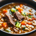 Cozy Beef and Barley Soup