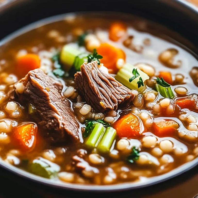 Cozy Beef and Barley Soup