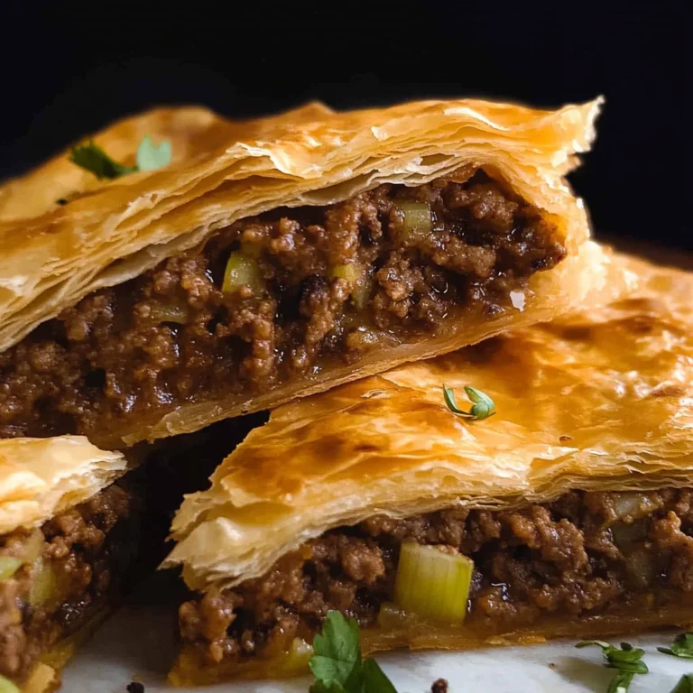 Greek Phyllo Meat Pie (Kimadopita)
