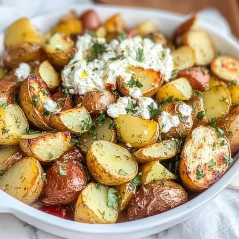 Greek Roasted Potatoes with Whipped Feta