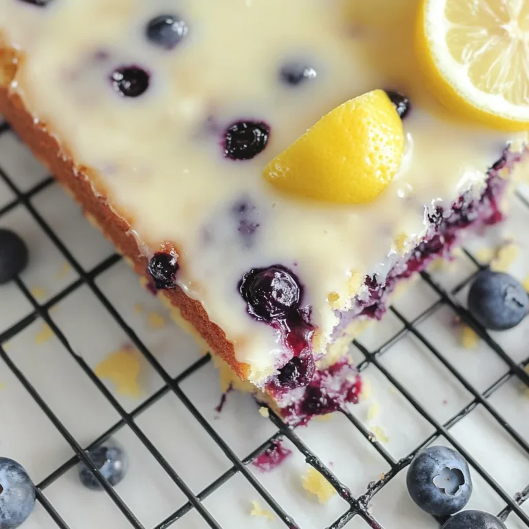 Lemon Blueberry Sheet Cake