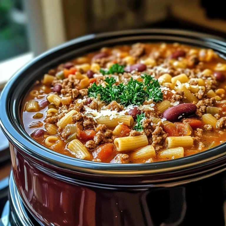 Olive Garden Slow Cooker Pasta Fagioli: Comfort in Every Spoonful