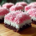 Pink Coconut Snowball Cake Bars