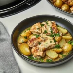 Slow Cooker Parmesan Garlic Chicken and Potatoes