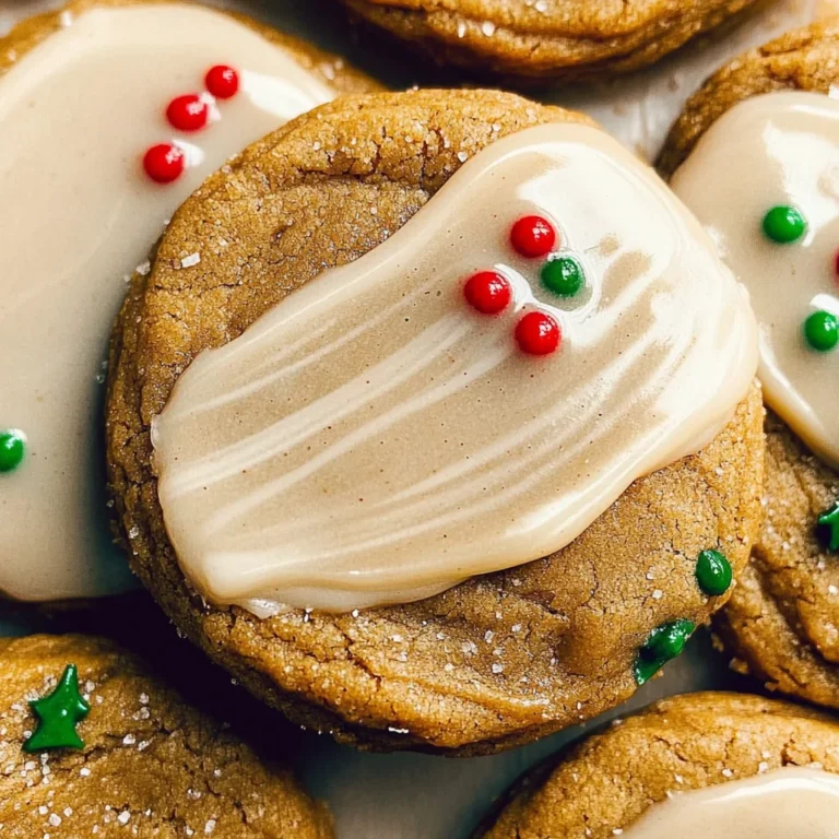 Soft Gingerbread Cookies with Maple Glaze