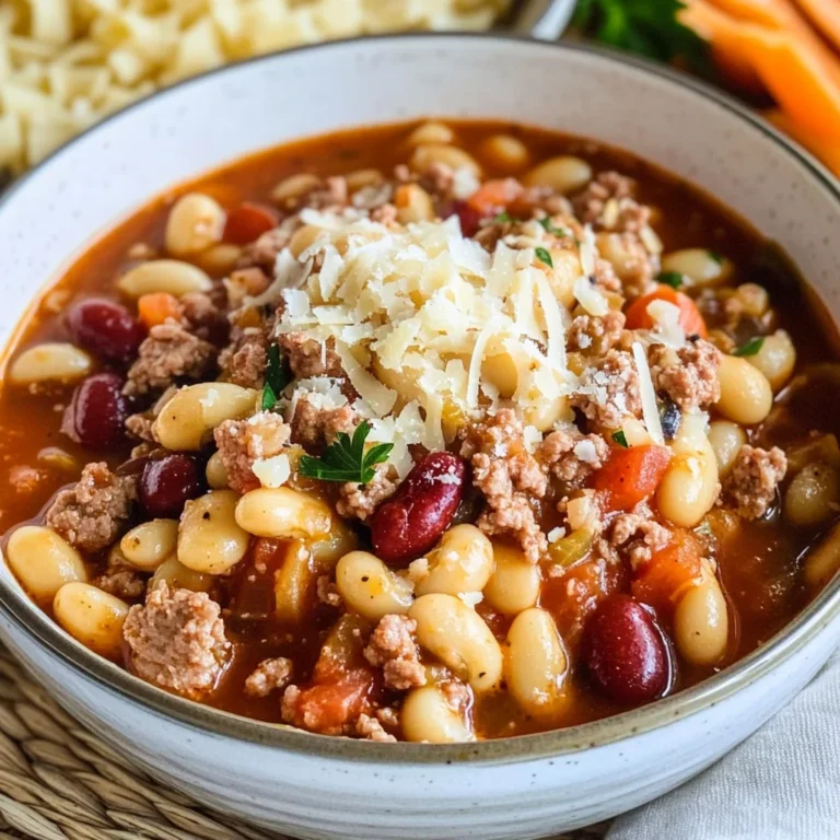 Spicy Italian Sausage Pasta e Fagioli